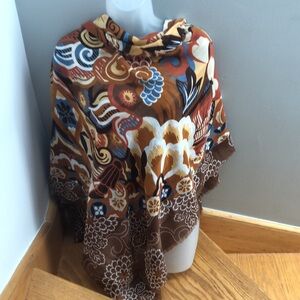 Attractive Chrysanthemums Print Large Shawl Wrap